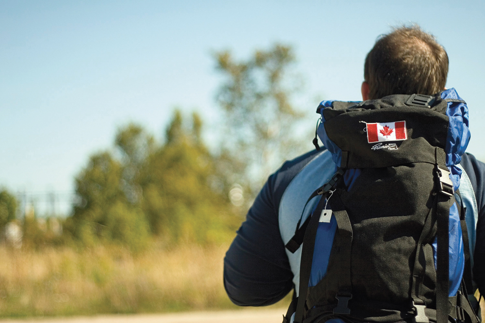 Canadian backpacker / Un routard canadien